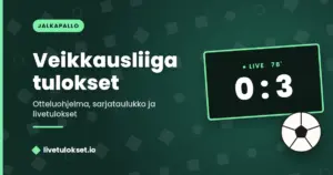 Veikkausliiga tulokset – otteluohjelma, sarjataulukko ja livetulokset